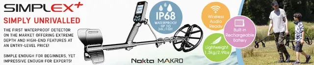 Nokta Makro Simplex+ &ndash; Simply Unrivalled, waterproof entry-level detector